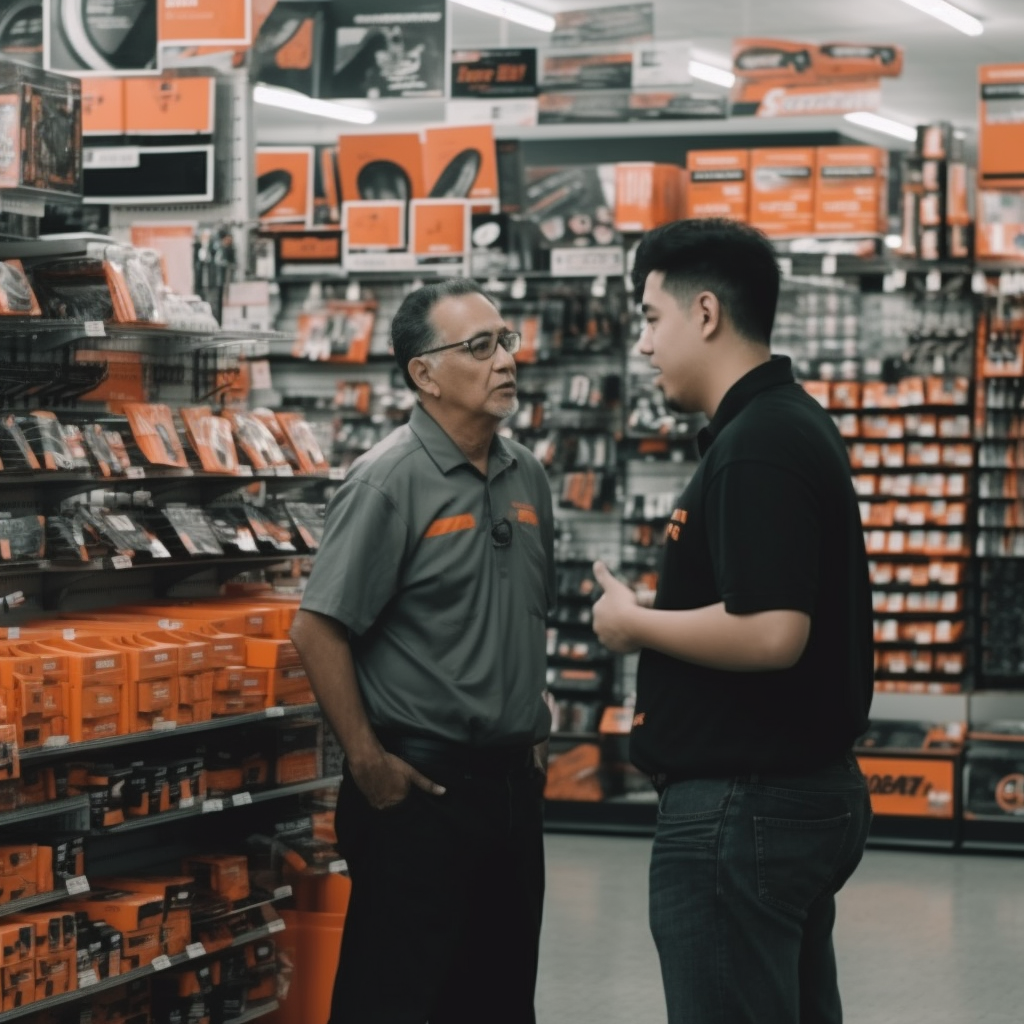 Mechanic explaining how long do auto batteries last to a customer