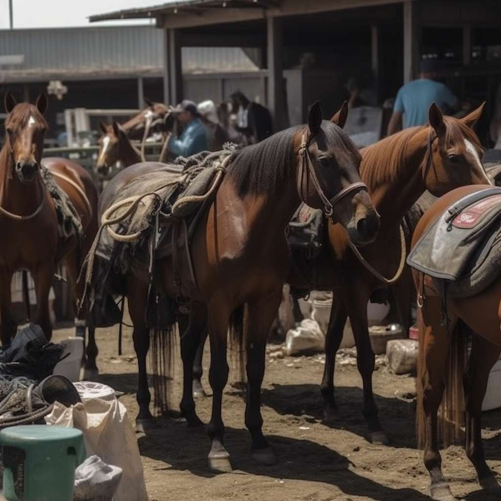 Group of horses illustrating how much a horse costs.