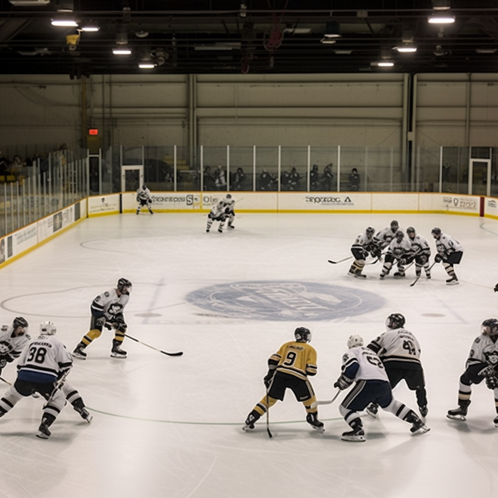 Hockey players demonstrate the average hockey game length of NHL games.