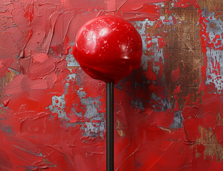 Close-up of a Tootsie Pop Illustrating How Many Licks to the Center of a Tootsie Pop?