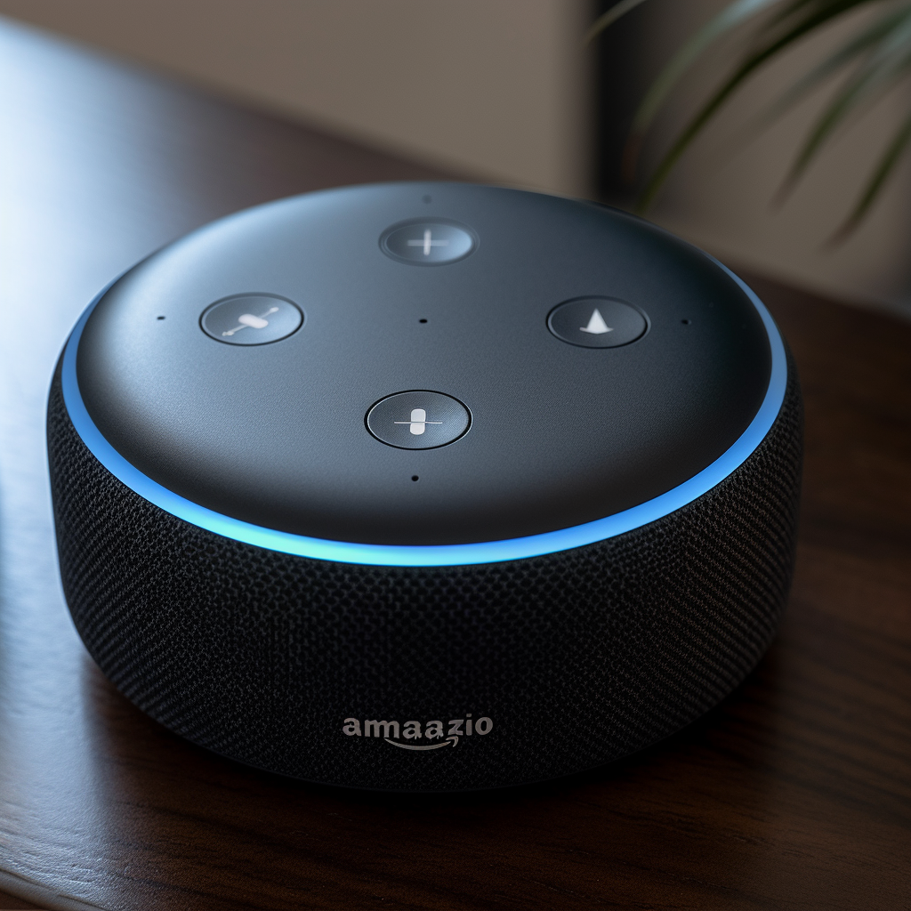 Amazon Alexa device set to a non-English language, showcasing language change.