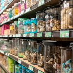 Hamsters on display at a pet store for sale